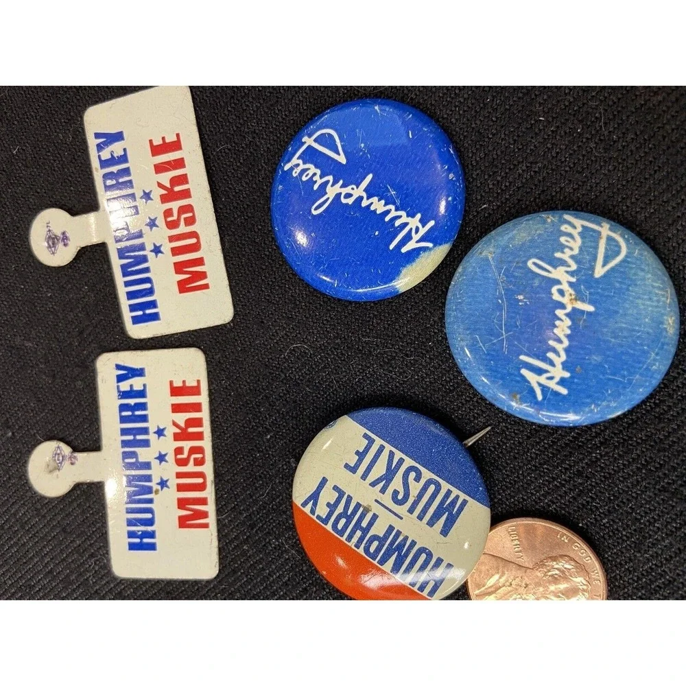 Vintage Lot of 5 Humphrey Pins with Muskie